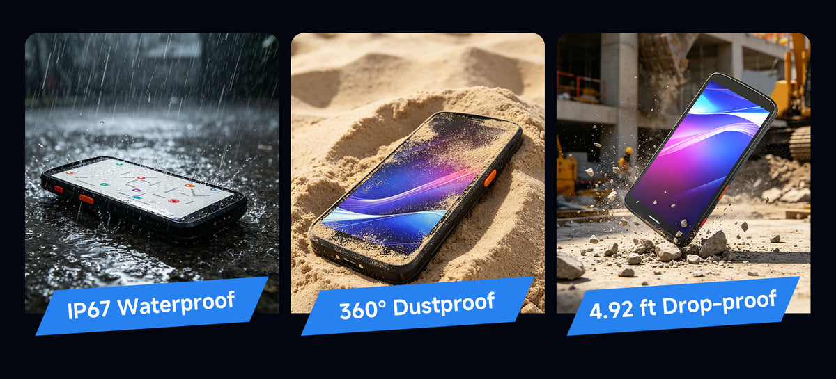 Arrvel F2 IP67 rugged handheld PDA with waterproof, dustproof and 4.92 ft drop protection