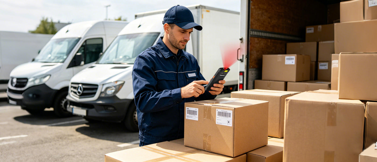 Arrvel F2 rugged PDA barcode scanner for logistics, delivery and package tracking operations