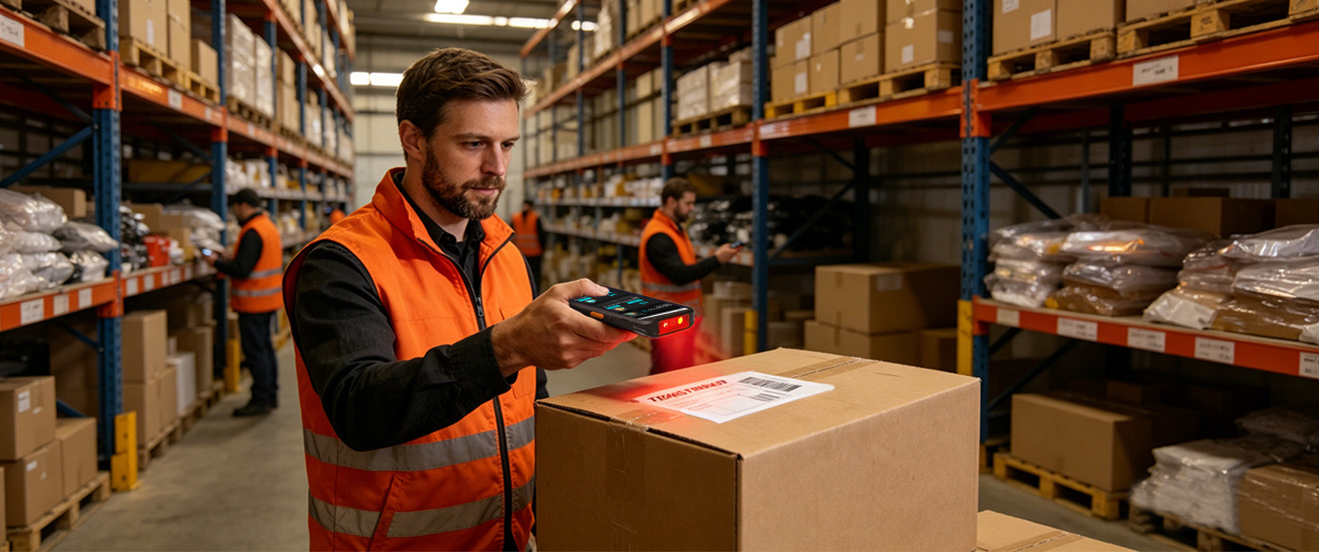Arrvel F2 rugged PDA barcode scanner for warehouse inventory, picking and stock management
