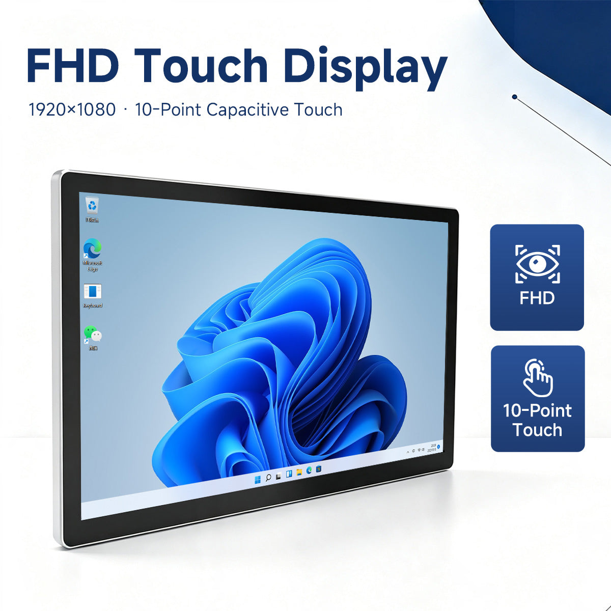 Arrvel K12L2 industrial panel PC with FHD 1920x1080 display and 10-point capacitive touchscreen