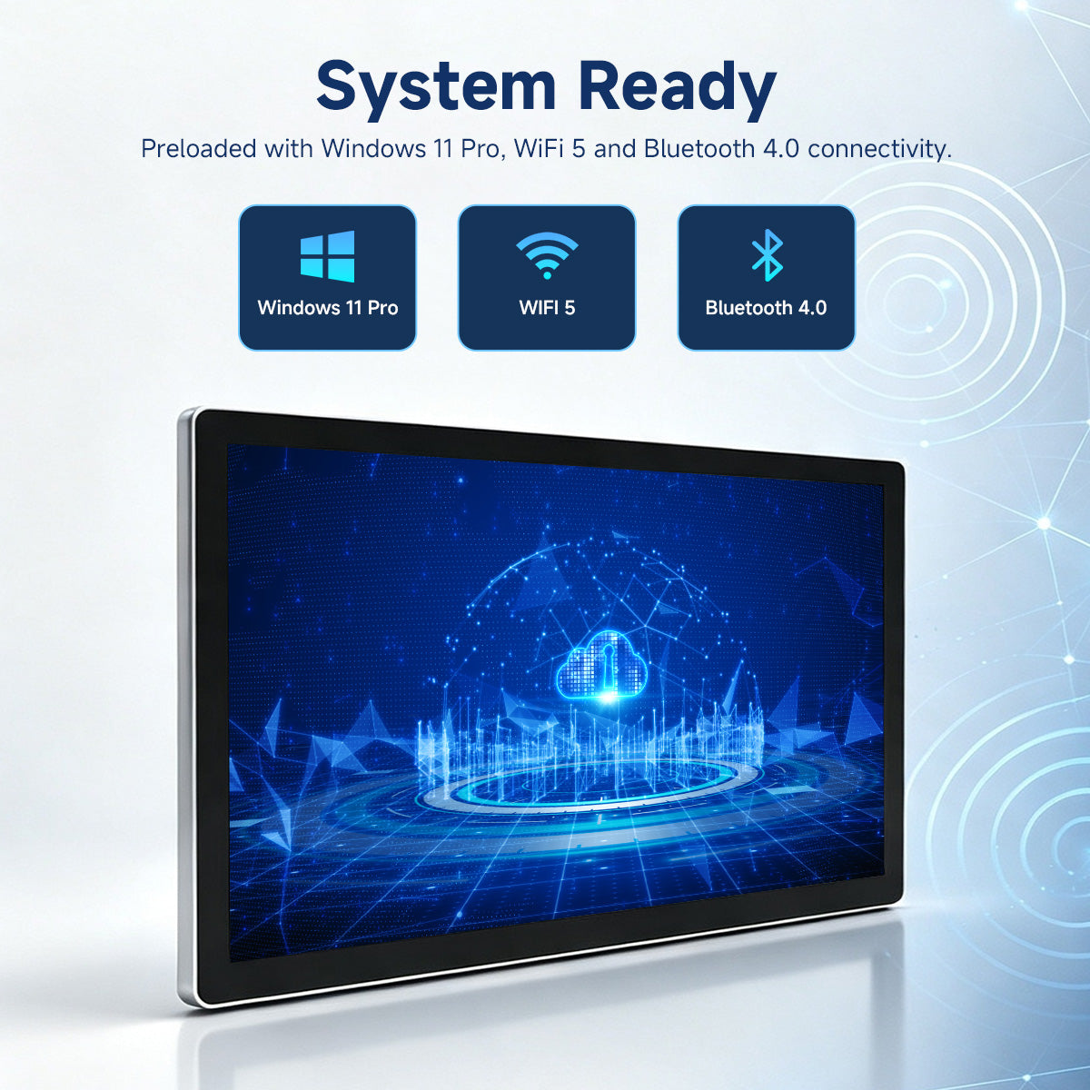 Arrvel N15L6 industrial panel PC with Windows 11 Pro Wi-Fi 5 and Bluetooth 4.0 connectivity