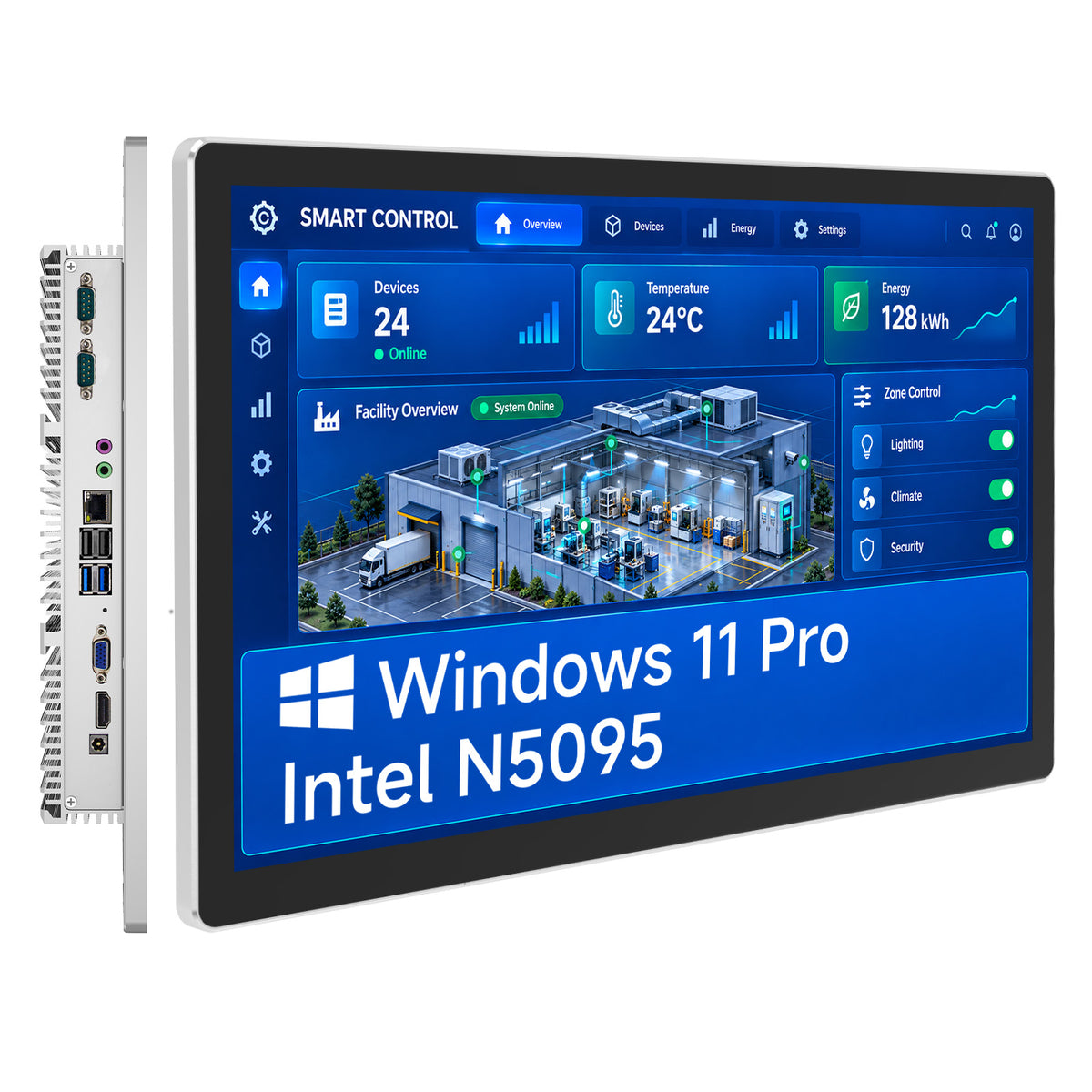 N15L6 15.6" Windows 11 Industrial Panel PC, Touchscreen, IP65, VESA Mount