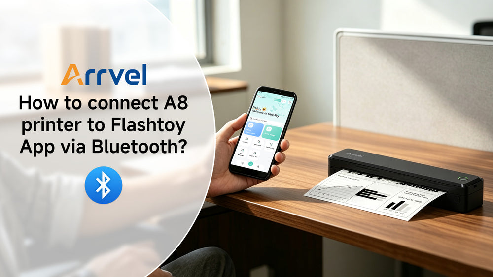 How to connect A8 printer to Flashtoy App via Bluetooth?