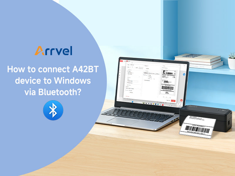 How to connect A42BT print to Windows via Bluetooth?