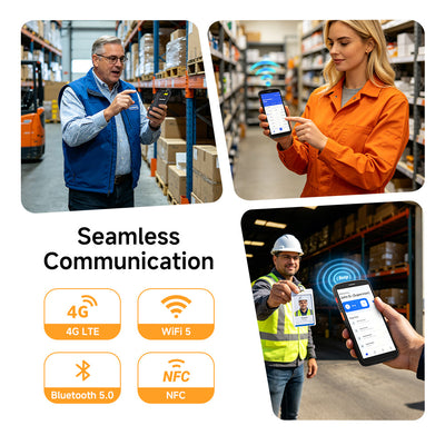 Arrvel F2 rugged handheld PDA with 4G LTE, WiFi 5, Bluetooth 5.0 and NFC for warehouse communication