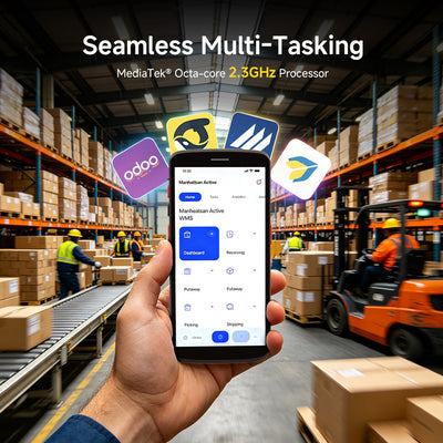 Arrvel F2 rugged handheld PDA with MediaTek octa-core 2.3GHz processor for warehouse multitasking