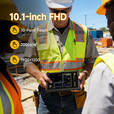 Arrvel I10J 10.1-inch rugged tablet with 700-nit 1920x1200 touchscreen