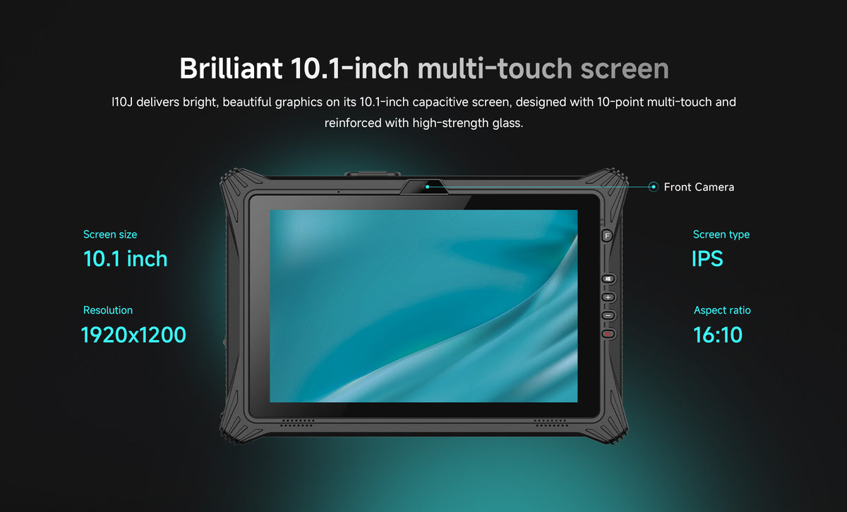Arrvel I10J 10.1-inch rugged tablet with 1920x1200 IPS multi-touch display