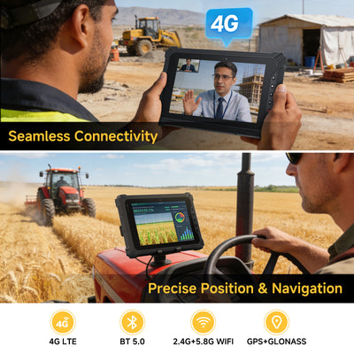 Arrvel I17J rugged tablet with 4G LTE, dual-band Wi-Fi, Bluetooth 5.0 and GPS