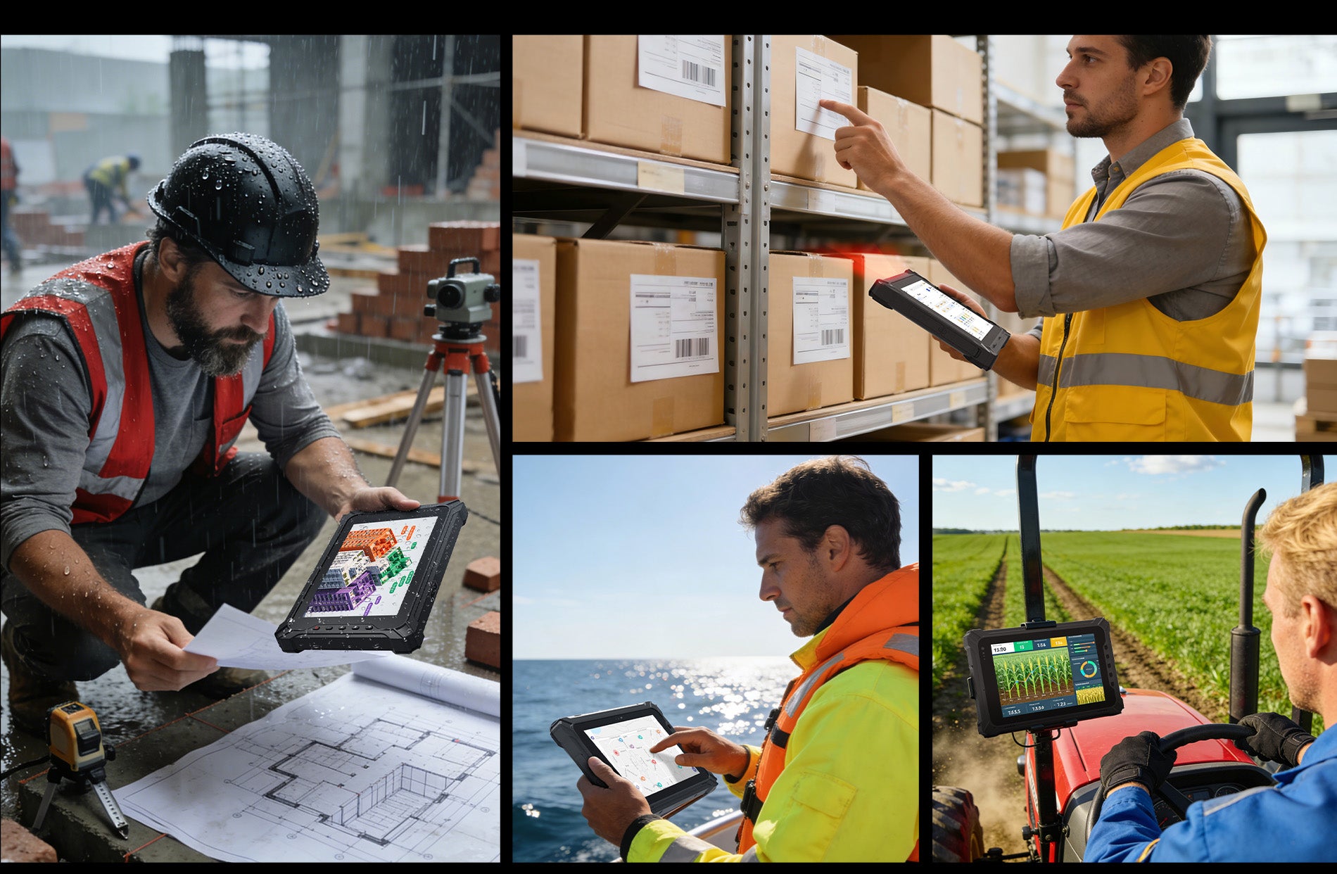 Arrvel I17J rugged tablet for construction, warehouse, field service and agriculture applications