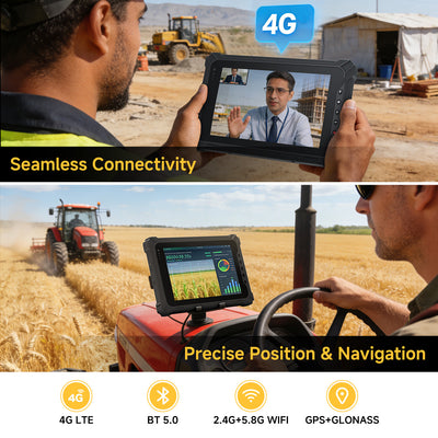 Arrvel I87J Windows rugged tablet with 4G LTE, Wi-Fi, Bluetooth 5.0, GPS and GLONASS