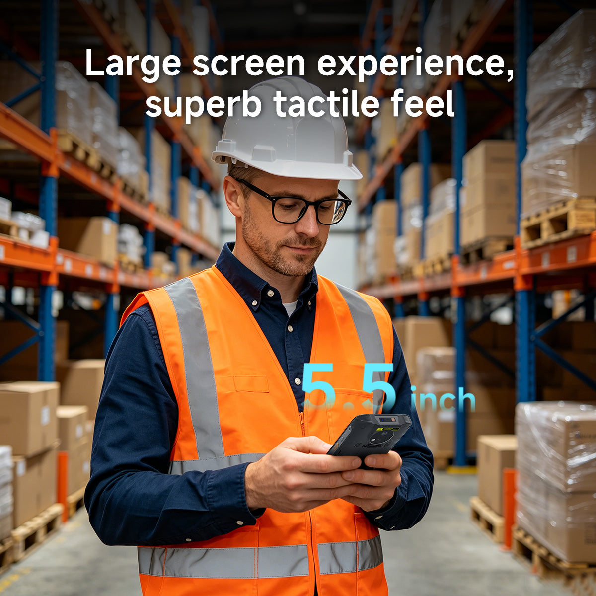 Arrvel MC95 rugged PDA with 5.5-inch touchscreen display for warehouse and inventory management