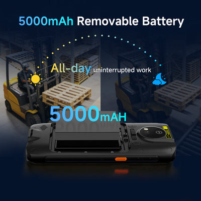 Arrvel MC95 rugged handheld PDA with 5000mAh removable battery for all-day warehouse operations