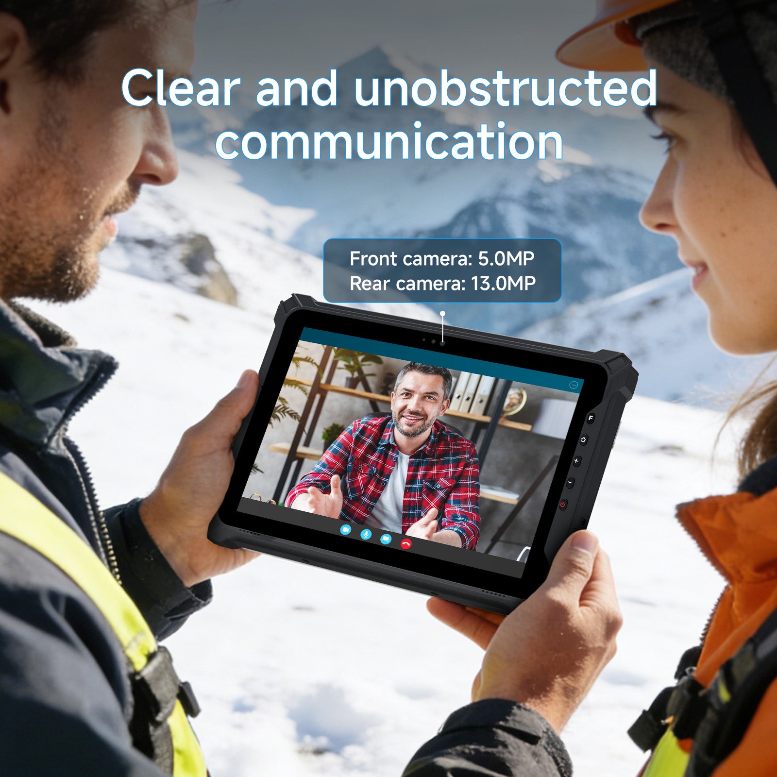 Arrvel T17X rugged tablet with 5MP front and 13MP rear cameras