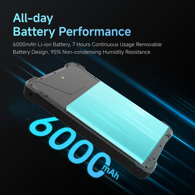Arrvel T81X rugged tablet with 6000mAh removable battery