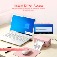 ⁦Arrvel A42BT 4×6 Bluetooth Thermal Shipping Label Printer – Wireless Label Printer for Small Business, iPhone Android Windows Mac Linux⁩ - الصورة ⁦3⁩