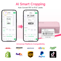 ⁦Arrvel A42BT 4×6 Bluetooth Thermal Shipping Label Printer – Wireless Label Printer for Small Business, iPhone Android Windows Mac Linux⁩ - الصورة ⁦4⁩