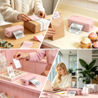 ⁦Arrvel A42BT 4×6 Bluetooth Thermal Shipping Label Printer – Wireless Label Printer for Small Business, iPhone Android Windows Mac Linux⁩ - الصورة ⁦9⁩