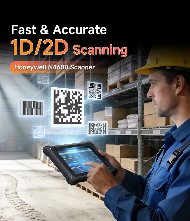 Fast & Accurate 1D/2D Scanning （Honeywell N4680 Scanner）