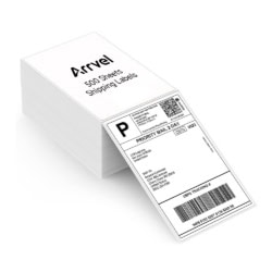 Arrvel Thermal Shipping Labels 4"x6" 500, Direct Thermal Labels Fanfold