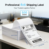 ⁦Arrvel Thermal Shipping Labels 4"x6" 500, Direct Thermal Labels Fanfold⁩ - الصورة ⁦2⁩