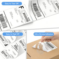 ⁦Arrvel Thermal Shipping Labels 4"x6" 500, Direct Thermal Labels Fanfold⁩ - الصورة ⁦4⁩