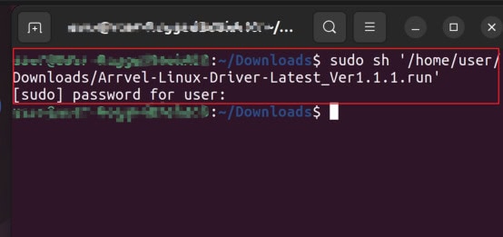 then run the .run driver file.