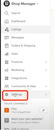 click [Settings] in the next window