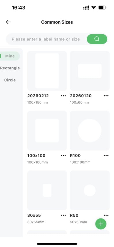 Select your paper size