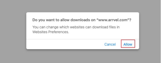 Click “Allow”