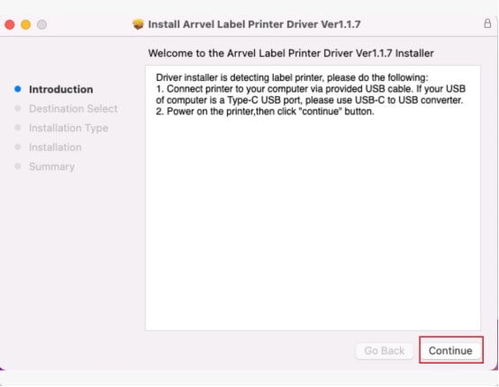 Follow the prompts to complete the installation steps