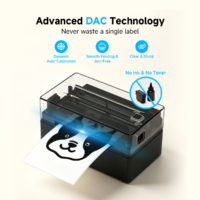 ⁦Arrvel A812B 4×6 Bluetooth Thermal Label Printer – Wireless Shipping Printer for Small Business, iPhone Android Windows Mac Linux⁩ - الصورة ⁦13⁩