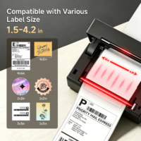 Arrvel A812B thermal label printer supporting label sizes from 1.5 inch to 4.2 inch including shipping labels stickers and custom labels
