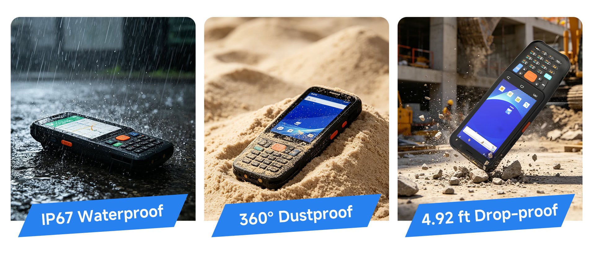 arrvel f1 rugged ip67 waterproof dustproof and drop proof (1.5 meters)