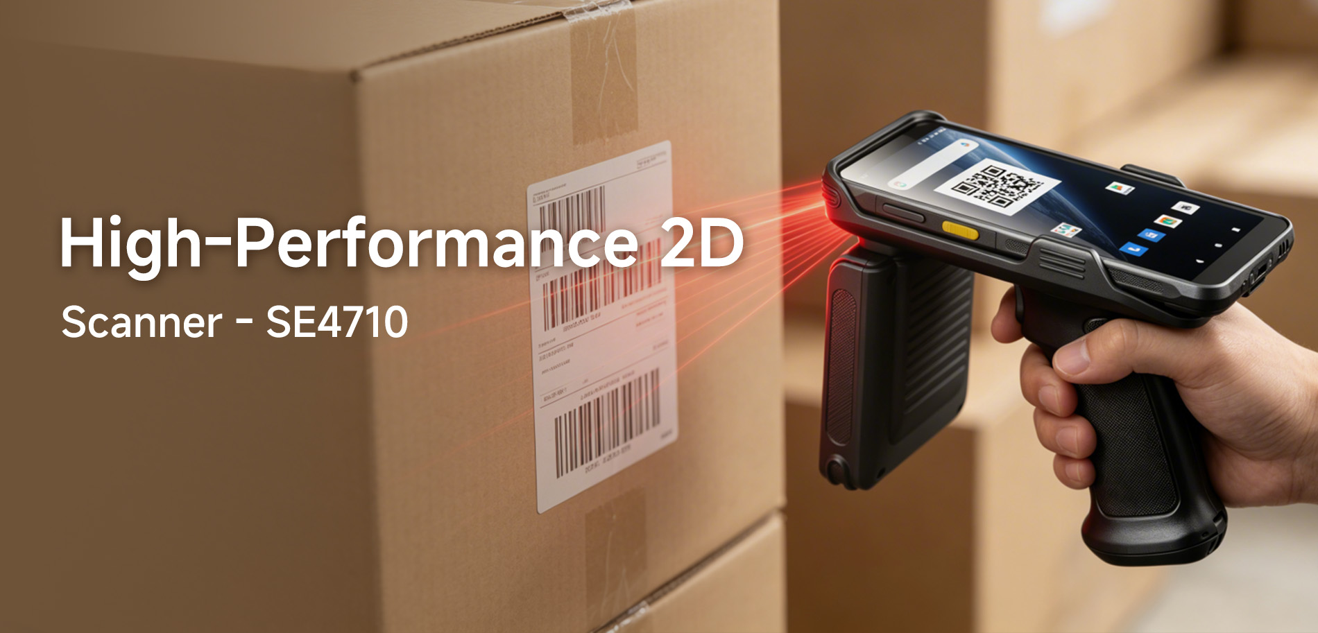 MC51S rugged handheld PDA with Zebra SE4710 high-performance 2D barcode scanner