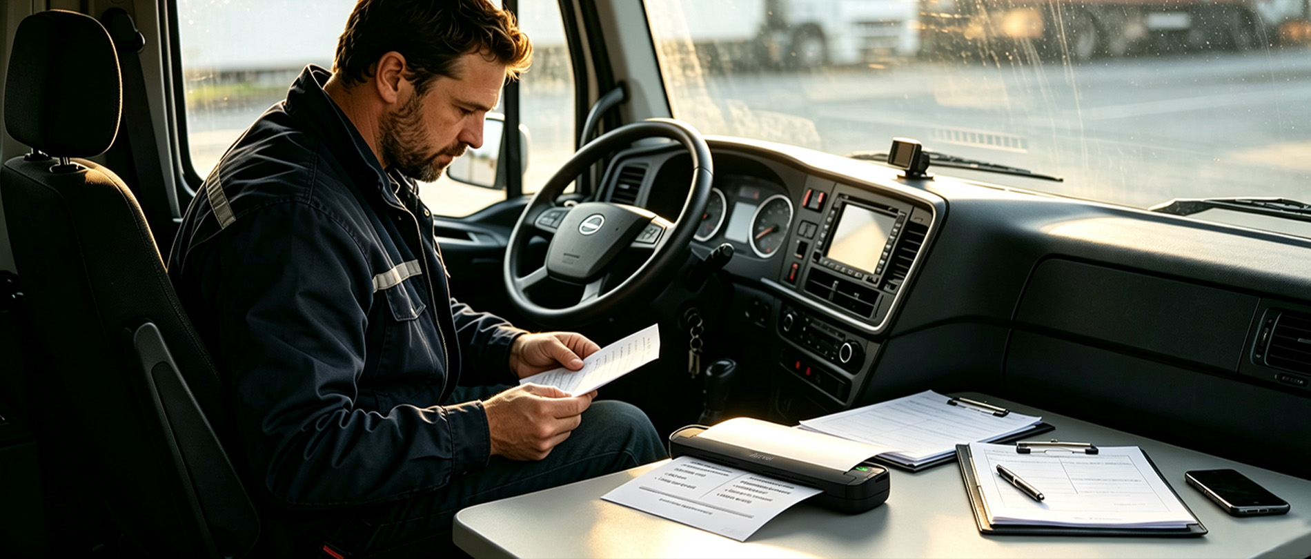 Portable thermal printer for field service and mobile workers