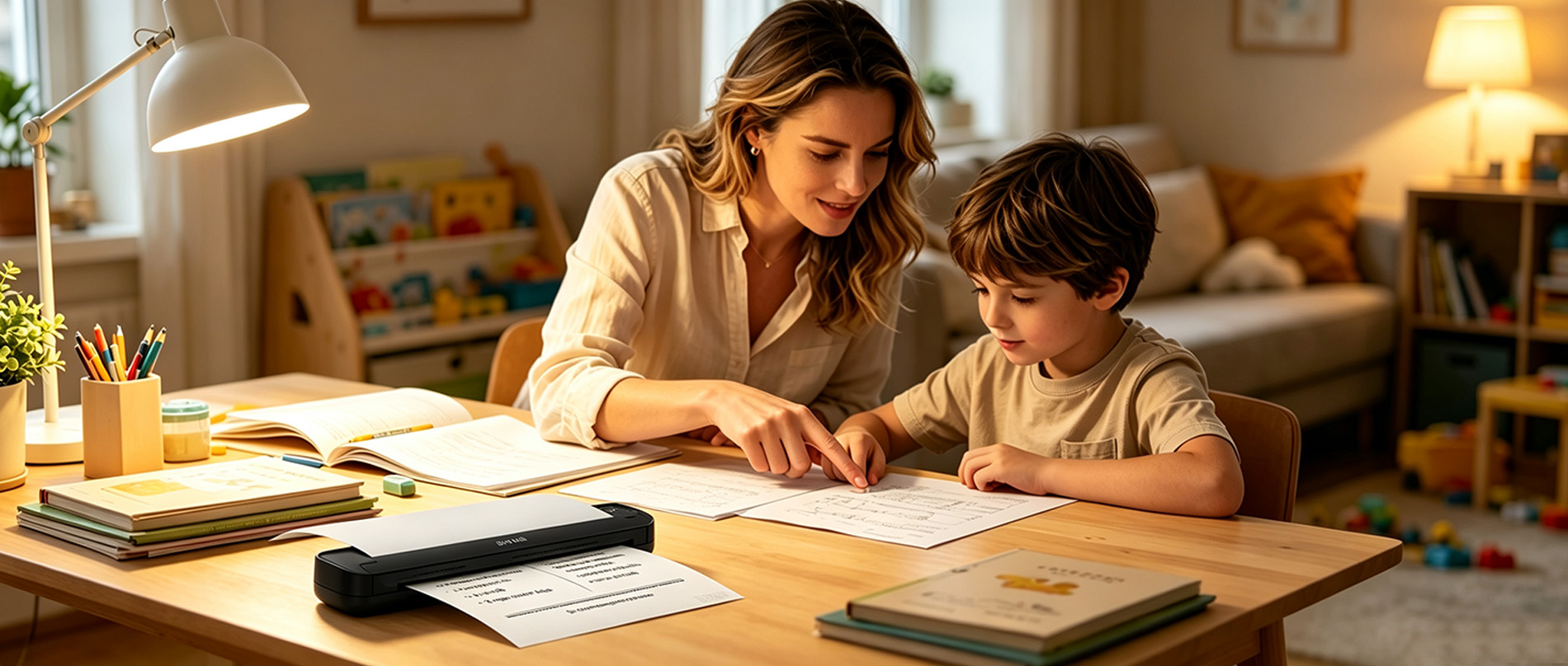Portable thermal printer for home office and remote work